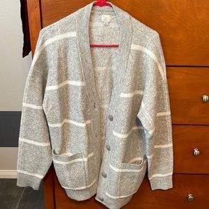 Gray button down cardigan